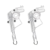4pcs Low Profile Wand Tilter Mechanism, Heavy Duty Low Rail Blind Wand Tilter  with 1/4" Hex Hole for Horizontal Blinds